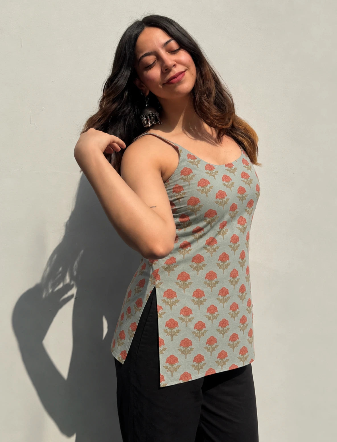 Urvi Short Sleeveless Kurti