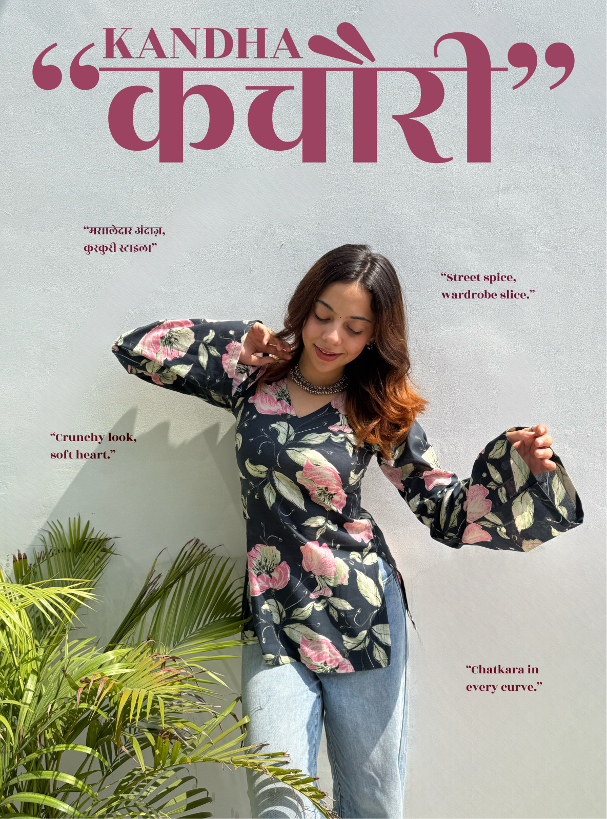 Kandha Kachori Bell Sleeves Kurti by Evara