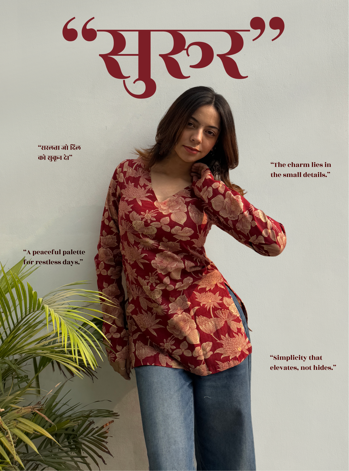 Suroor Straight Sleeves Kurti by Evara