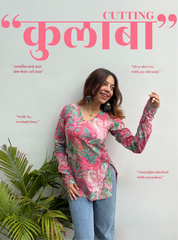 Colaba Cutting Straight Sleeves Kurti by Evara