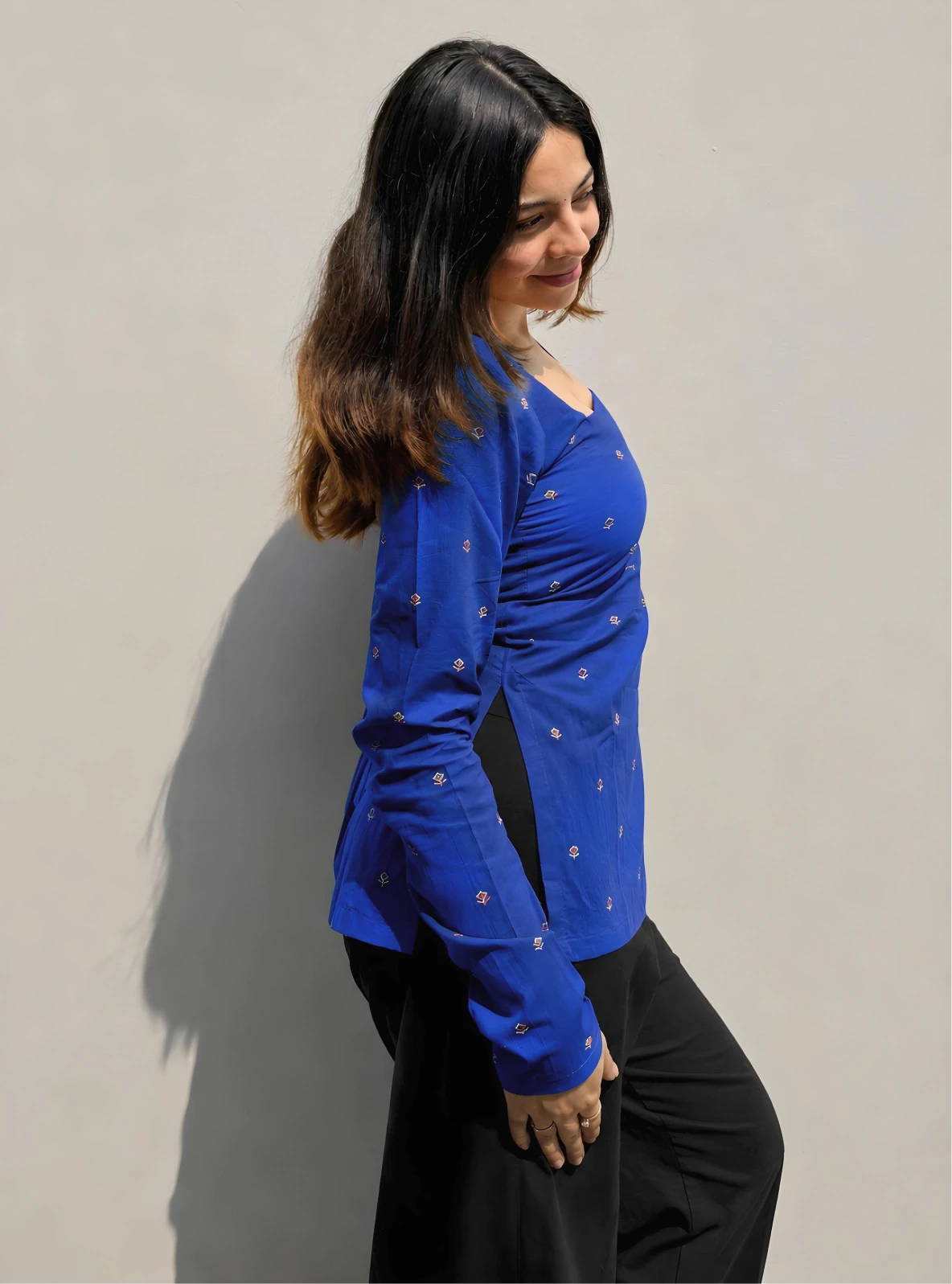 Taashvi Corset Back Full Sleeves Kurti