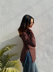 Purnima Boat Neck Kurti by Evara