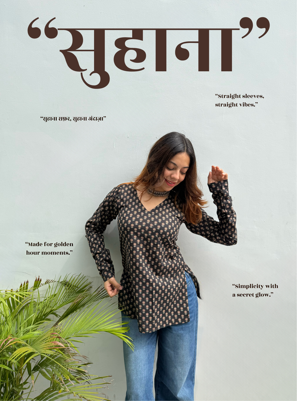 Suhana Straight Sleeves Kurti by Evara