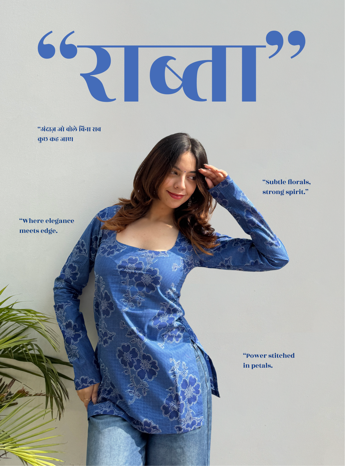 Raabta Straight Sleeves Kurti by Evara