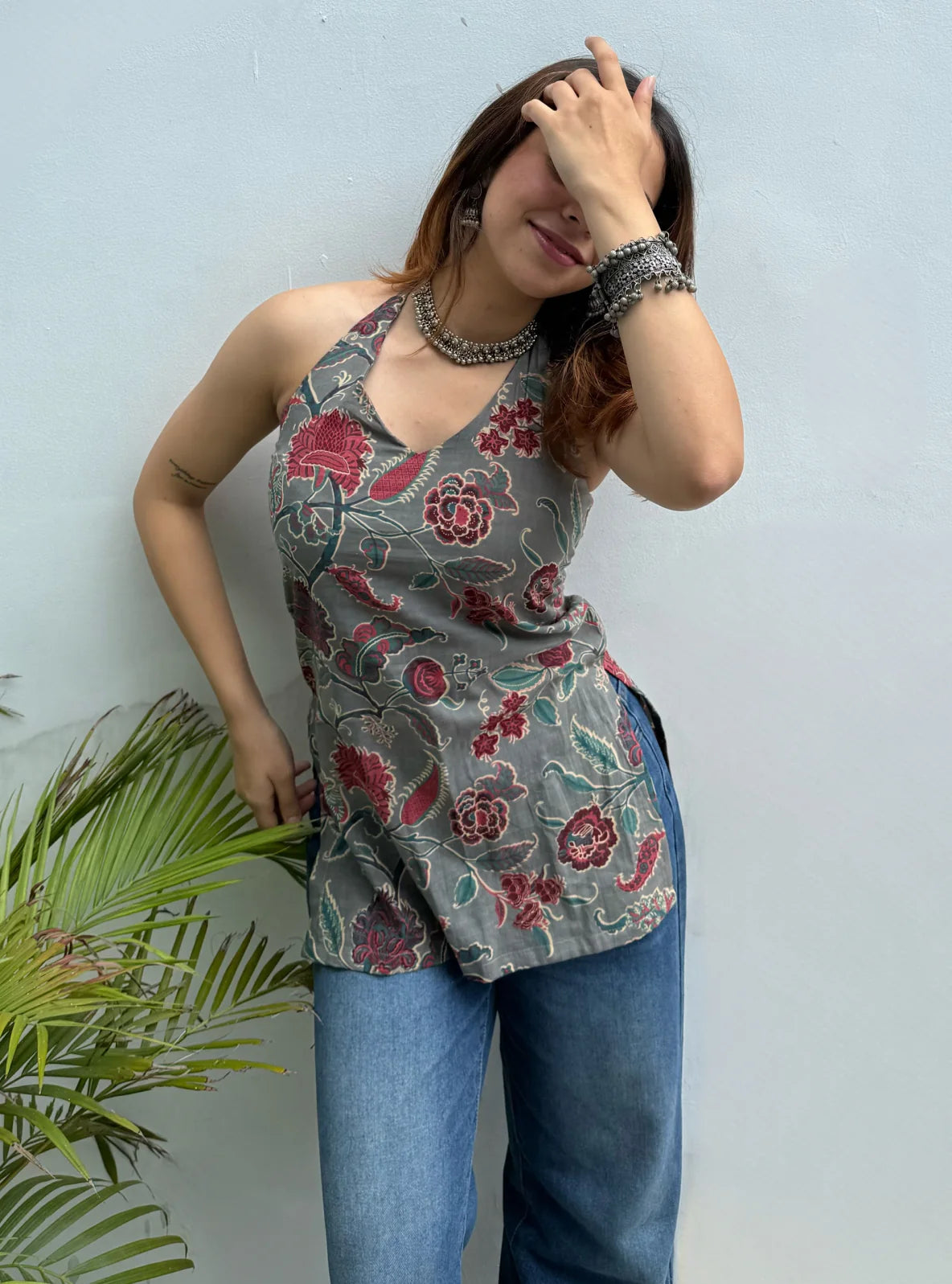 Kavya Halter Neck Kurti