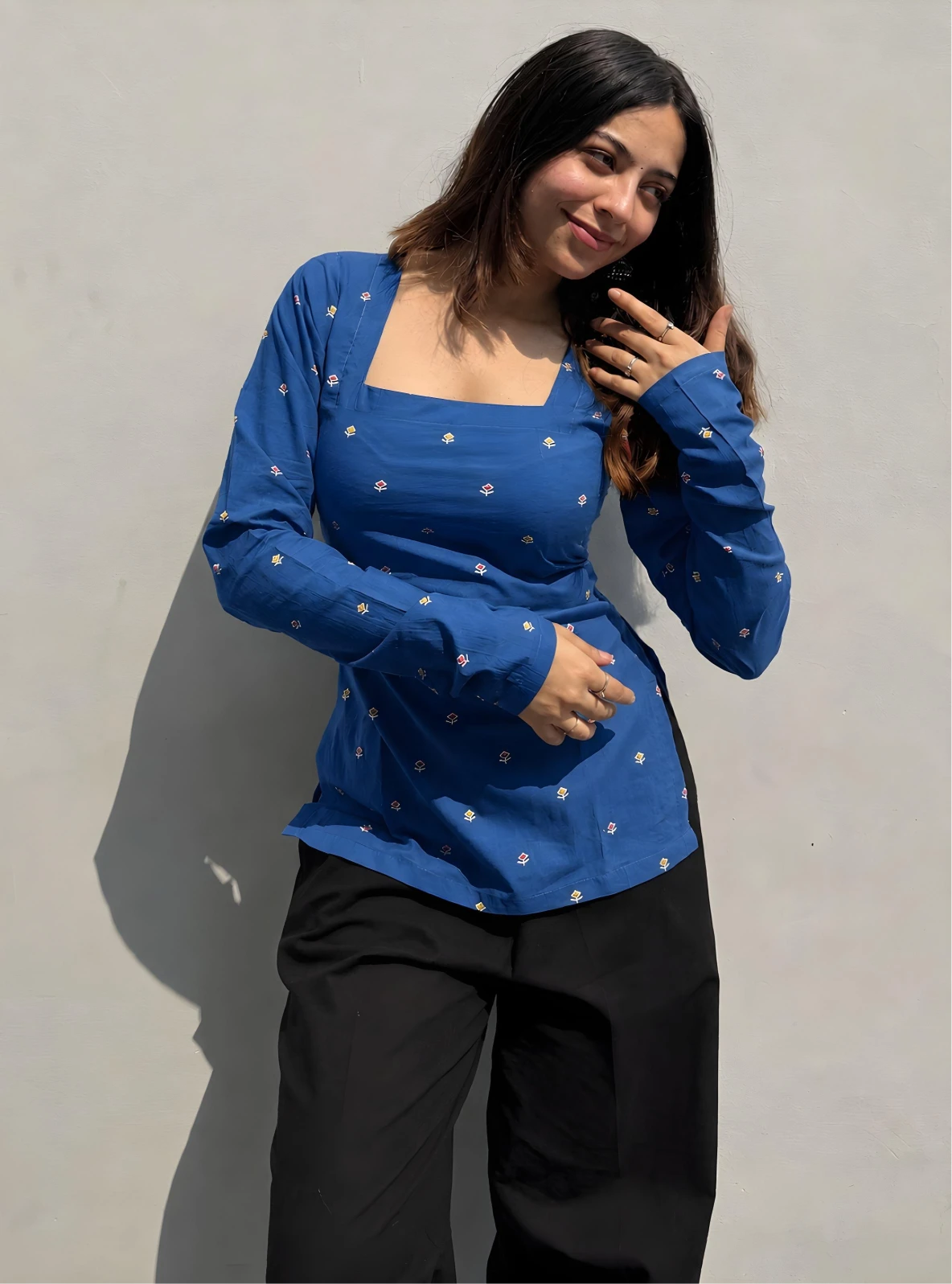 Taashvi Corset Back Full Sleeves Kurti