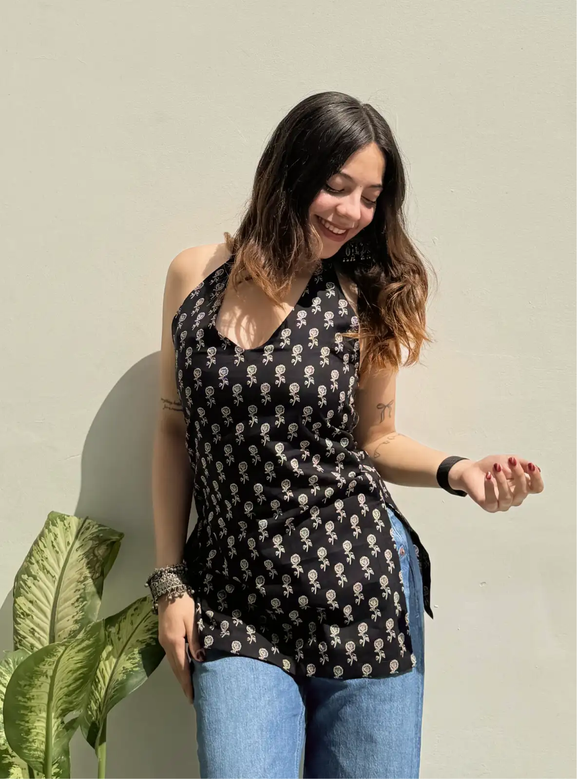 Raaz Halter Neck Kurti