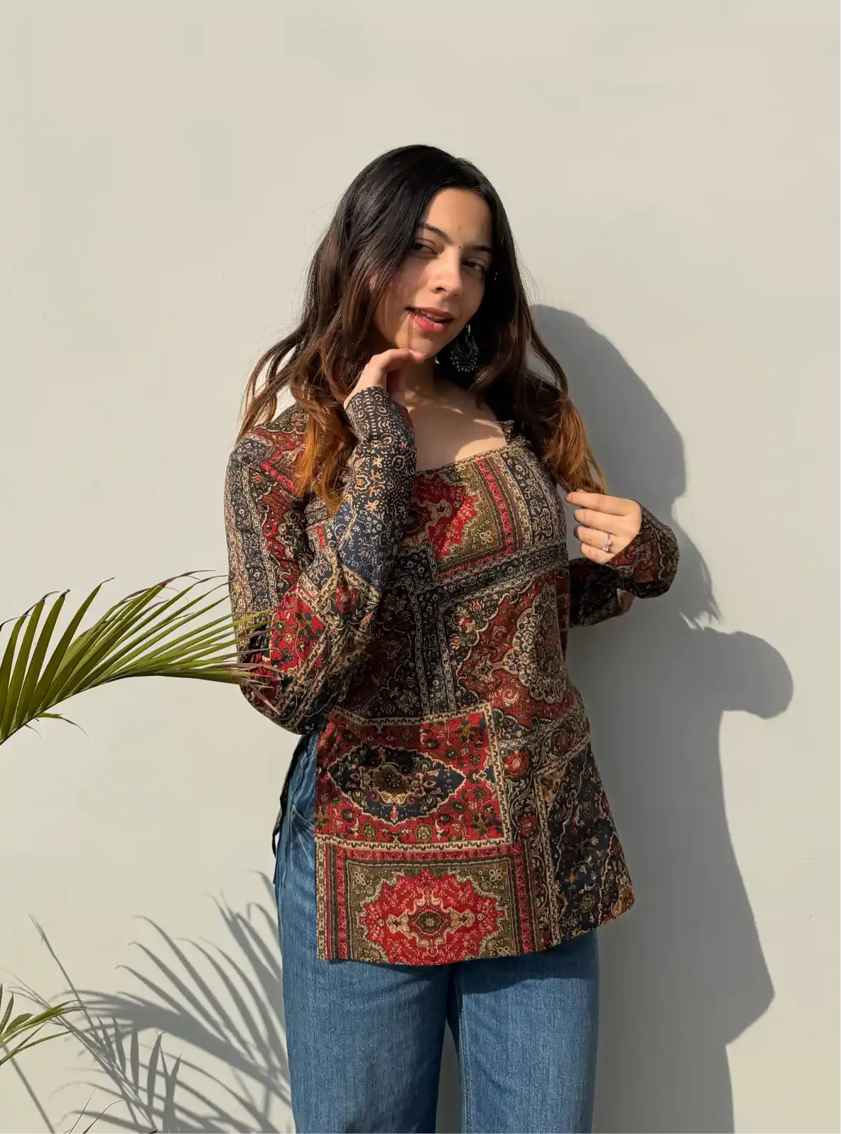 Mehzara Square Neck Kurti