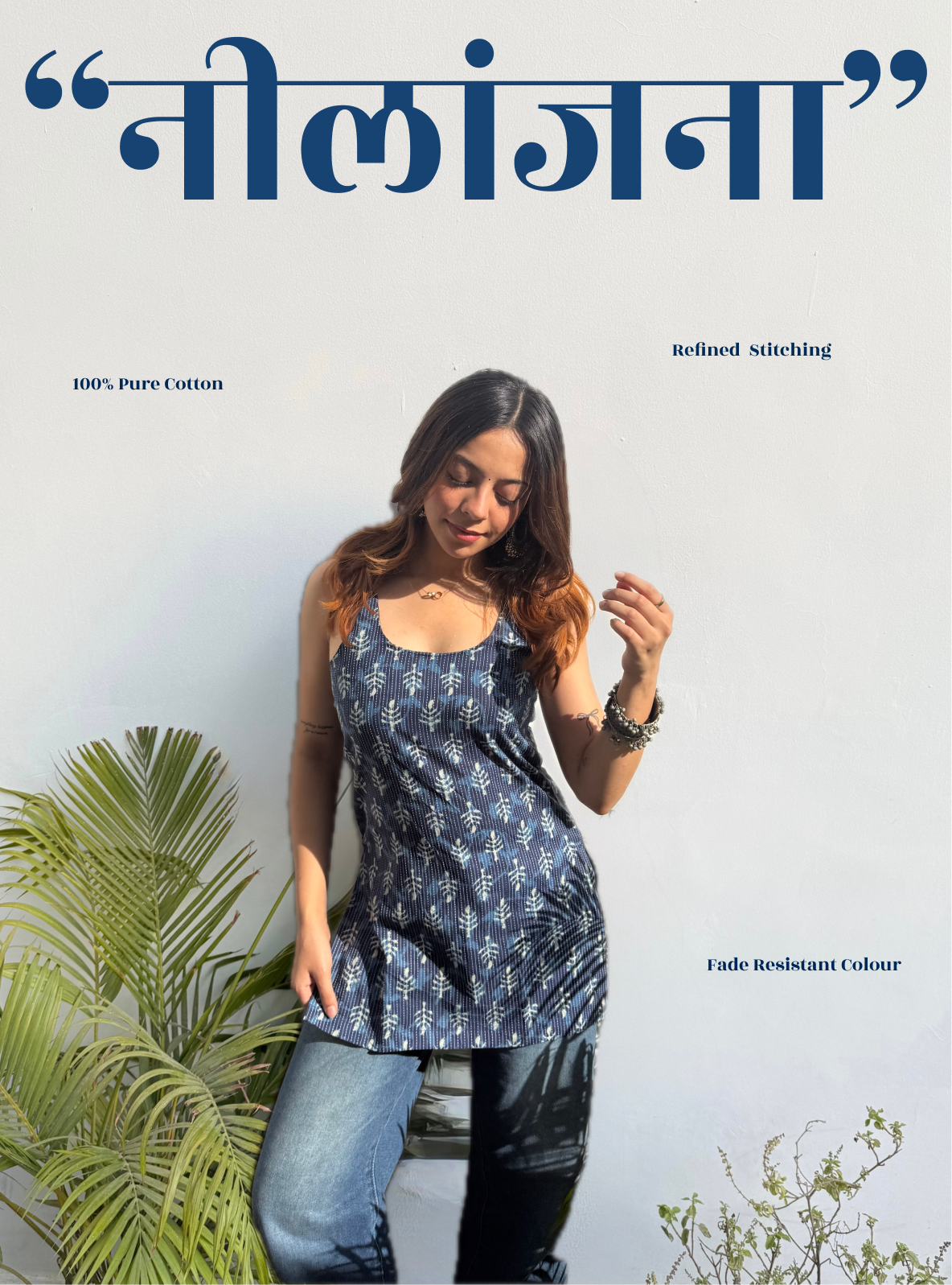 Neelanjhana Short Kurti by Evara
