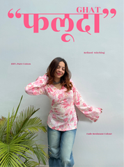 Faluda Ghat Bell Sleeves Kurti by Evara