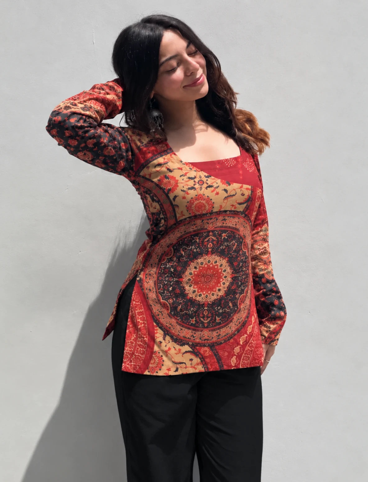 Kastoori Square Neck Kurti