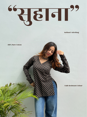 Suhana Straight Sleeves Kurti by Evara