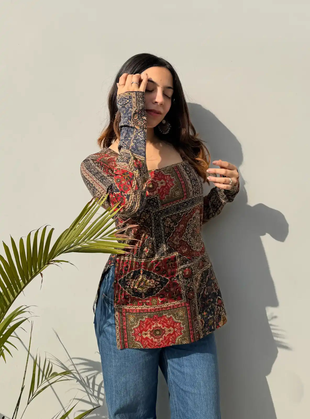 Mehzara Square Neck Kurti