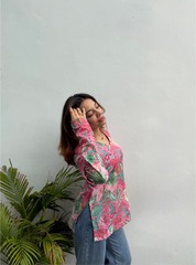 Colaba Cutting Straight Sleeves Kurti by Evara