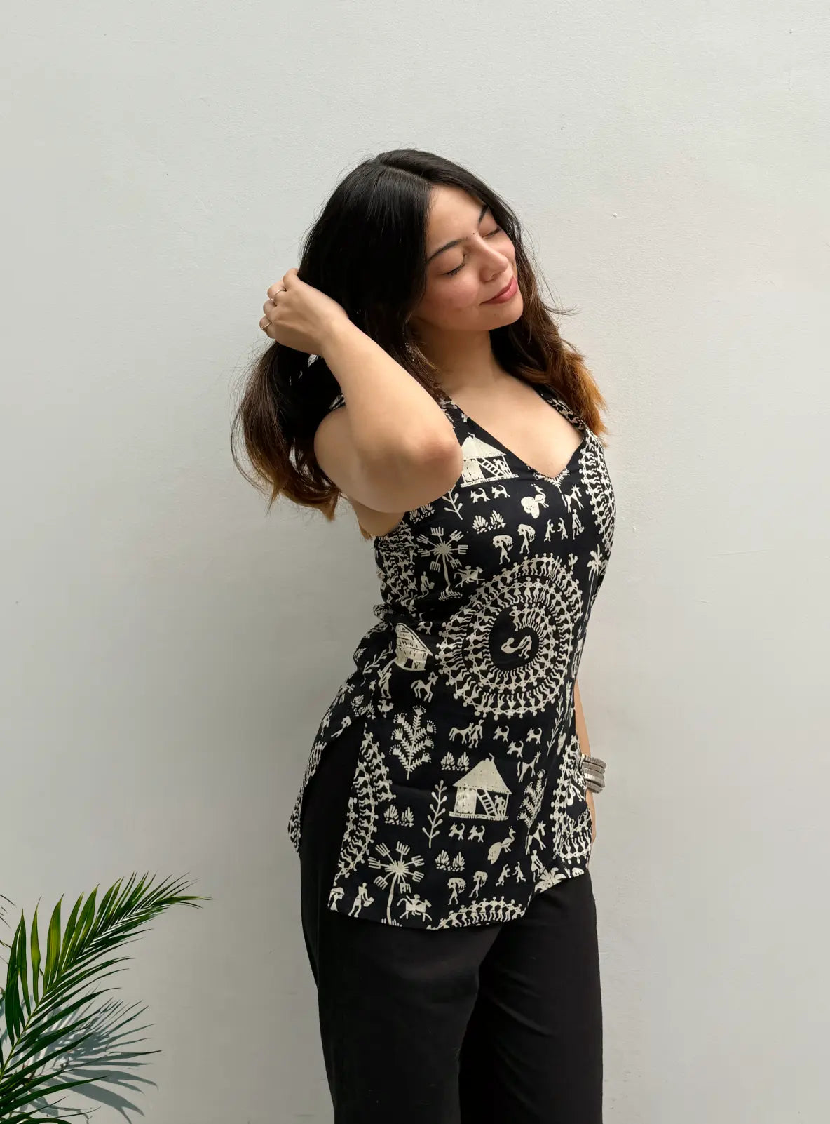 Pakhi Halter Neck Kurti