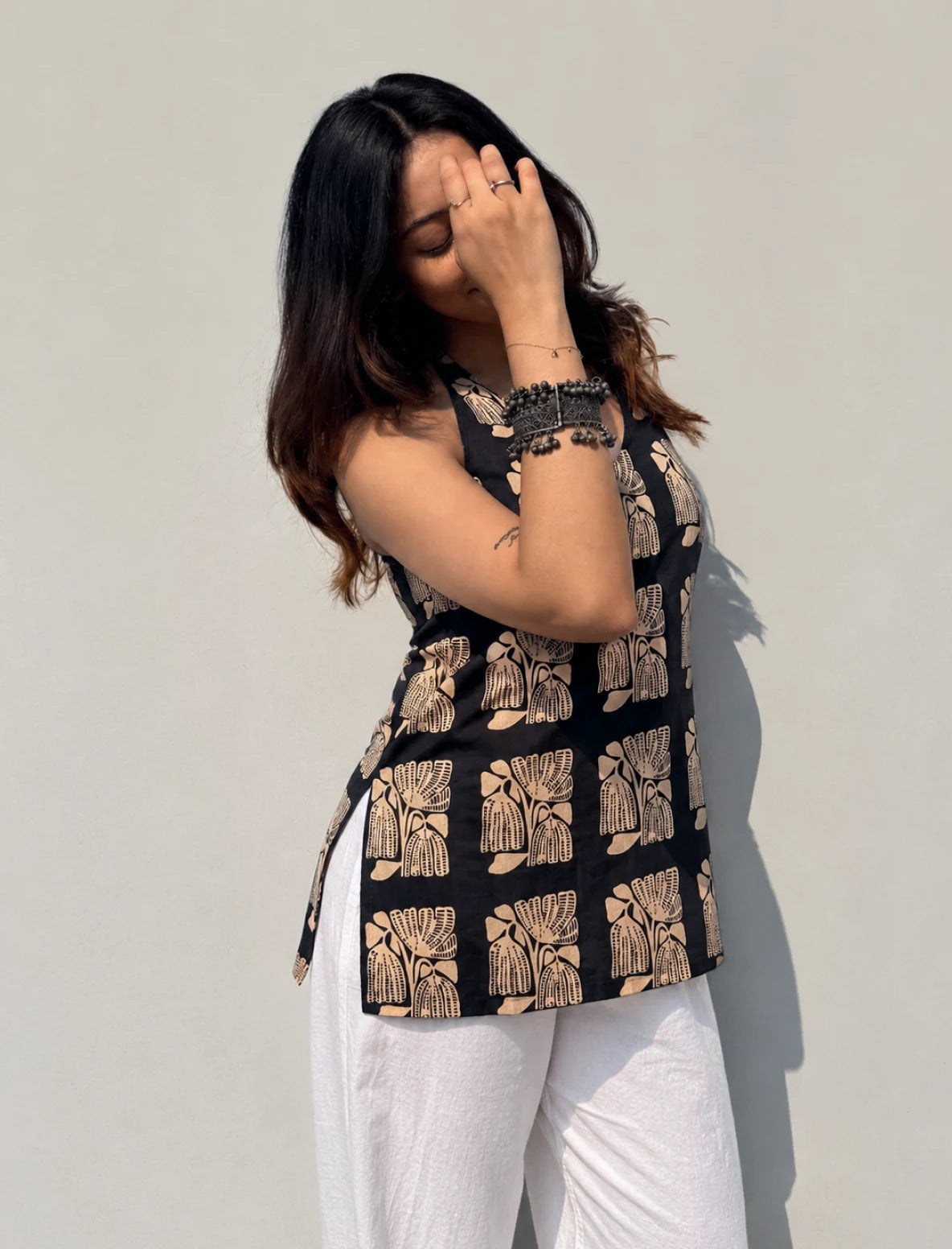 Raza Halter Neck Kurti