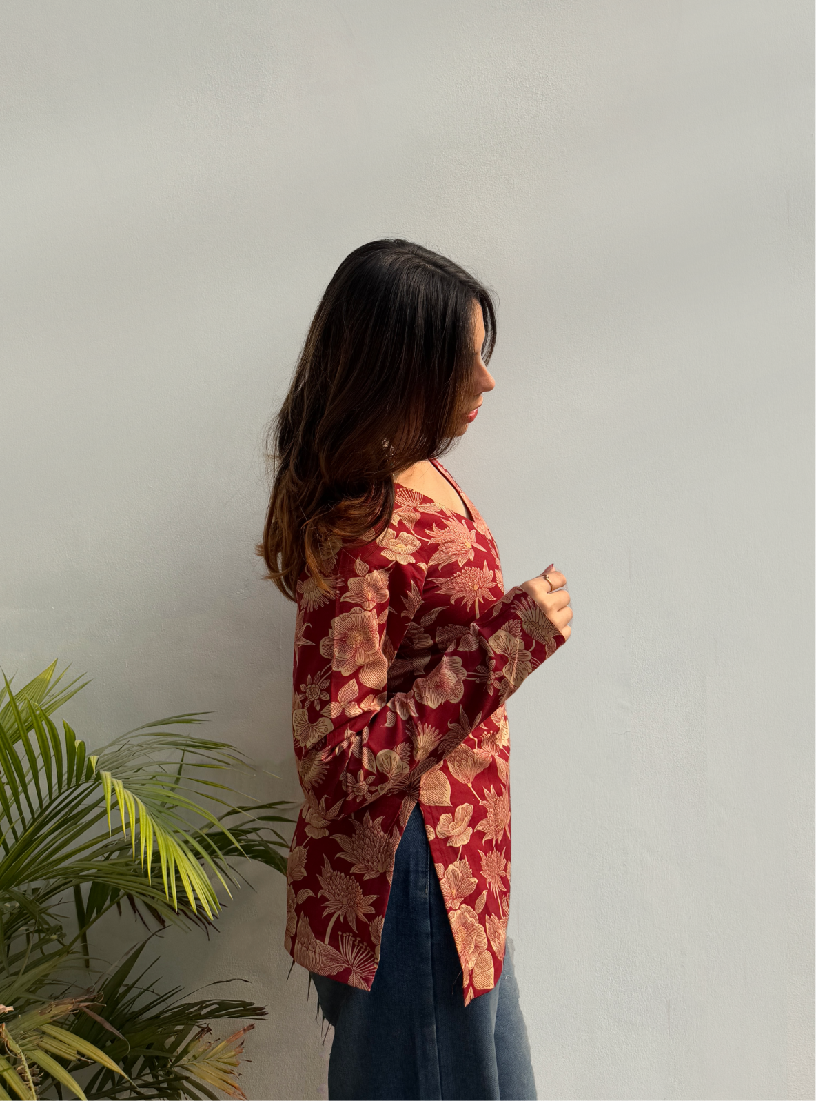 Suroor Straight Sleeves Kurti by Evara