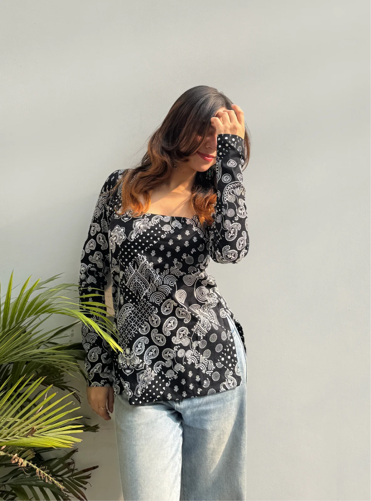 Dastaan Square Neck Kurti by Evara