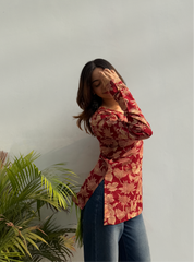 Suroor Straight Sleeves Kurti by Evara