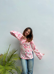Faluda Ghat Bell Sleeves Kurti by Evara