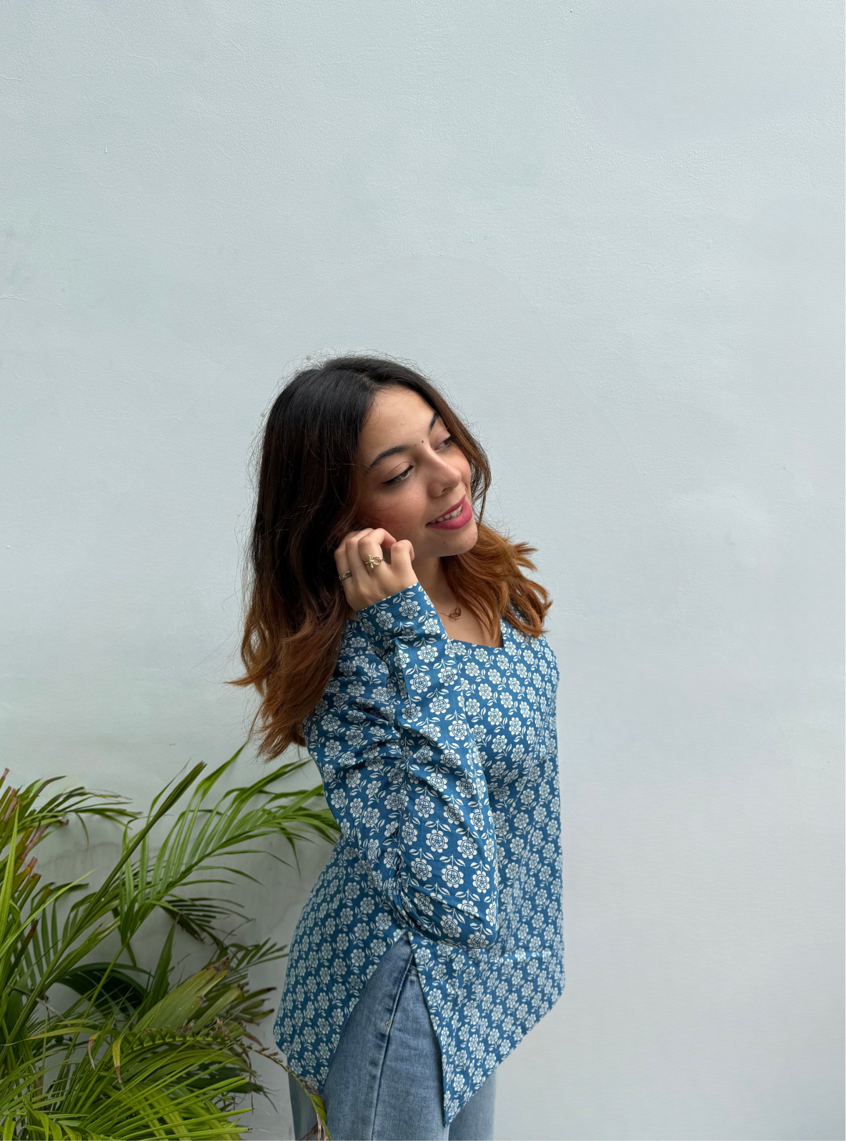 Heer Straight Sleeves Kurti by Evara