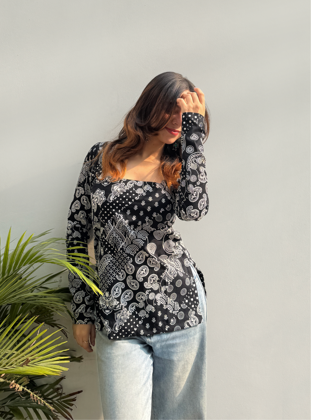 Dastaan Square Neck Kurti by Evara