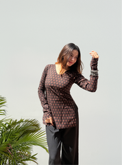 Chandni Raat Straight Sleeves Kurti by Evara