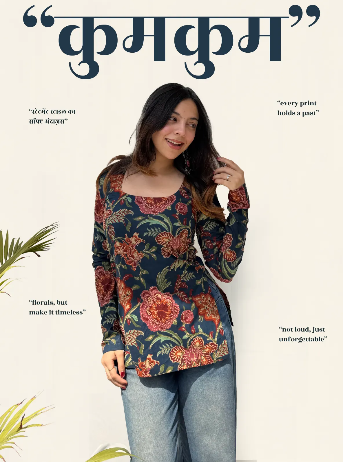 Kumkum Boat Neck Kurti