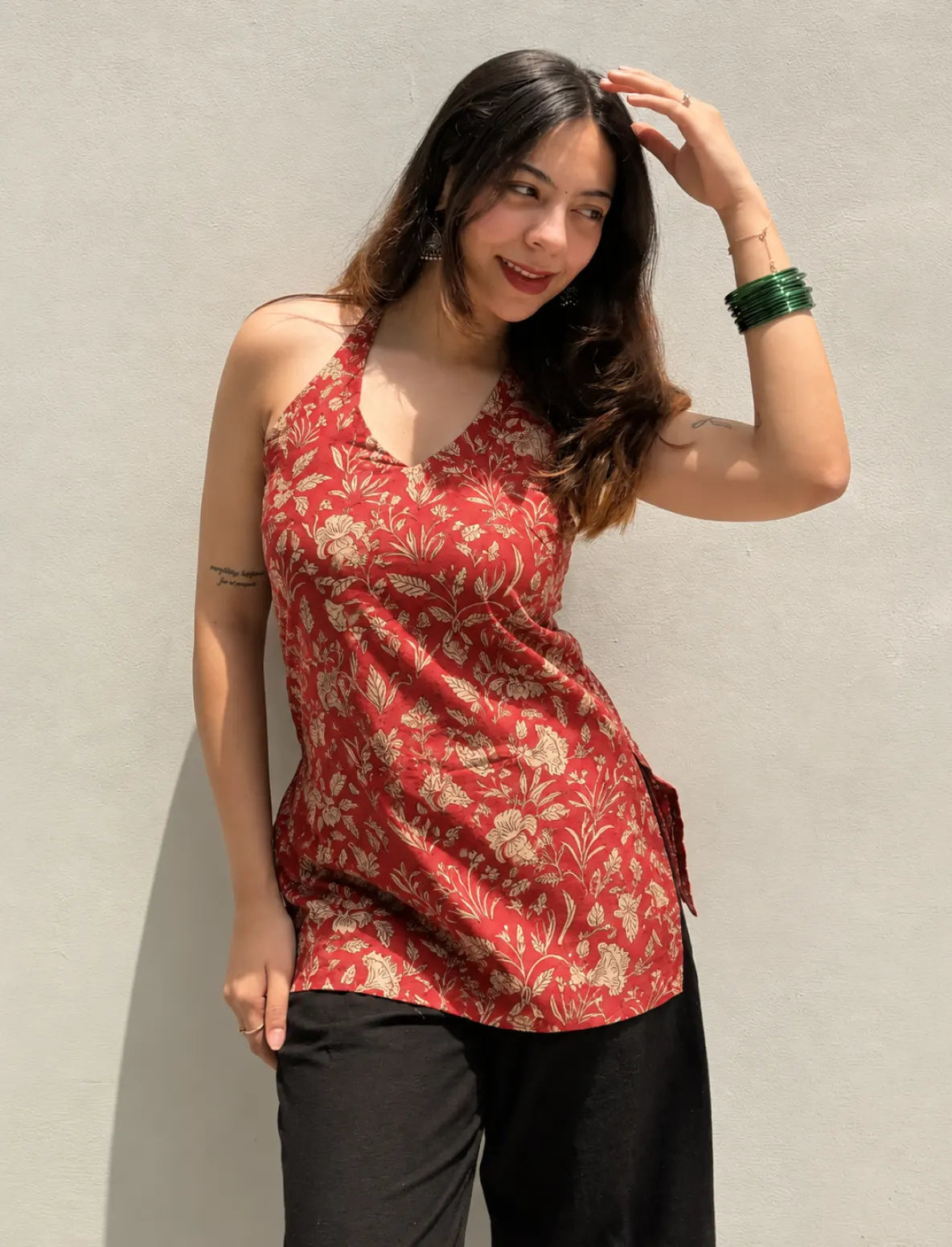 Charu Halter Neck Kurti
