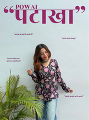 Powai Pataka Straight Sleeves Kurti by Evara
