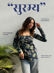 Surmayi Square Neck Kurti by Evara