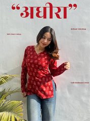 Adheera Straight Sleeves Kurti by Evara