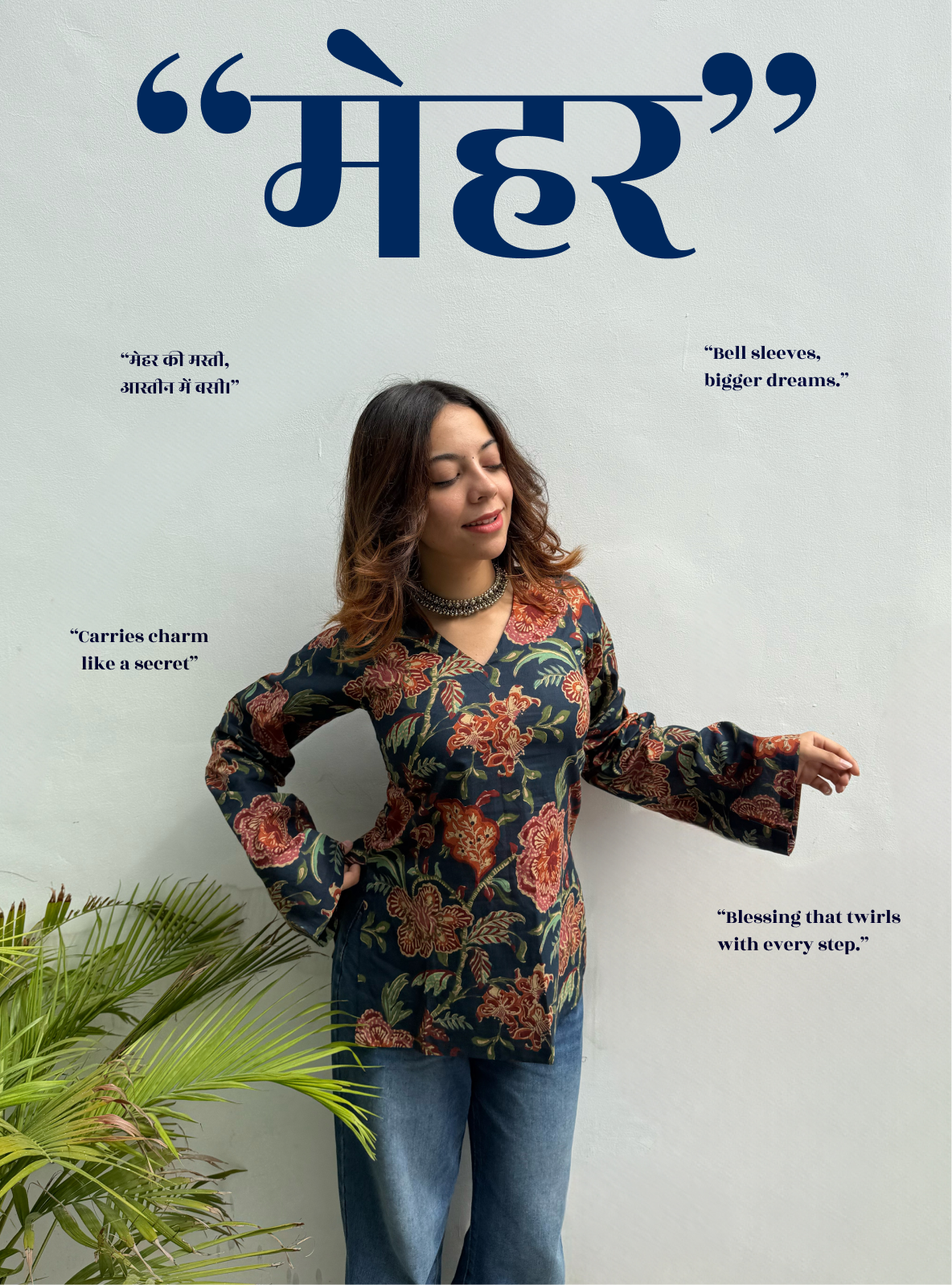 Meher Bell Sleeves Kurti by Evara