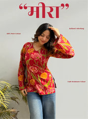 Meera Bell Sleeves Kurti by Evara