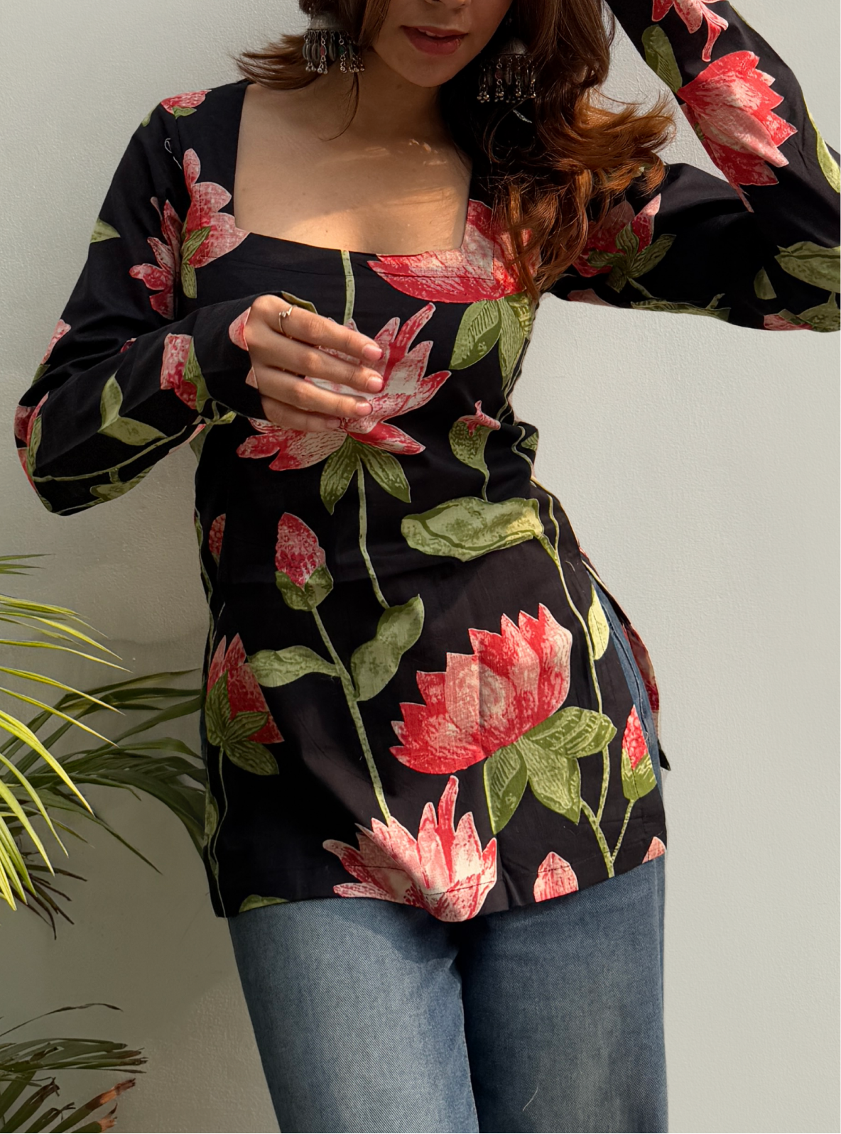 Kudrat Square Neck Kurti