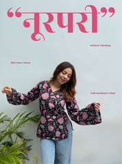 Noorpari Bell Sleeves Kurti by Evara