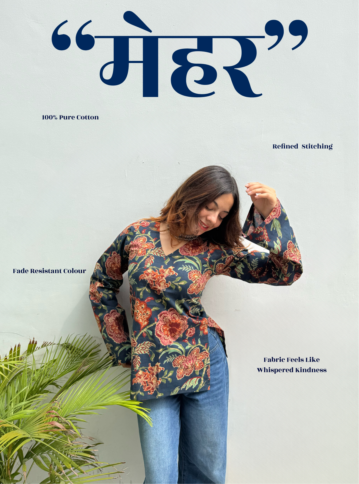 Meher Bell Sleeves Kurti by Evara