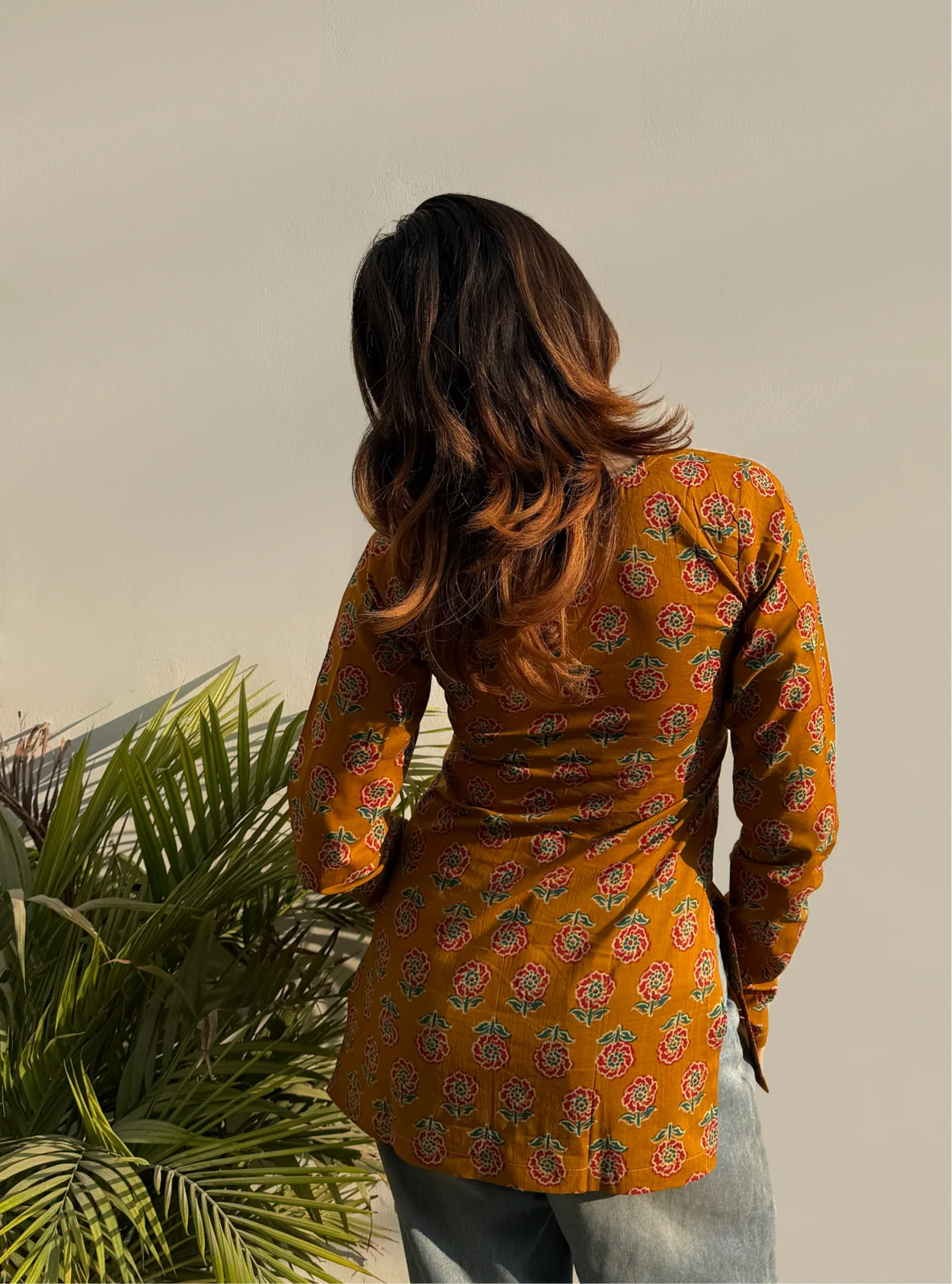 Ariza Square Neck Kurti by Evara