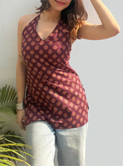 Alfat Halter Neck Kurti by Evara