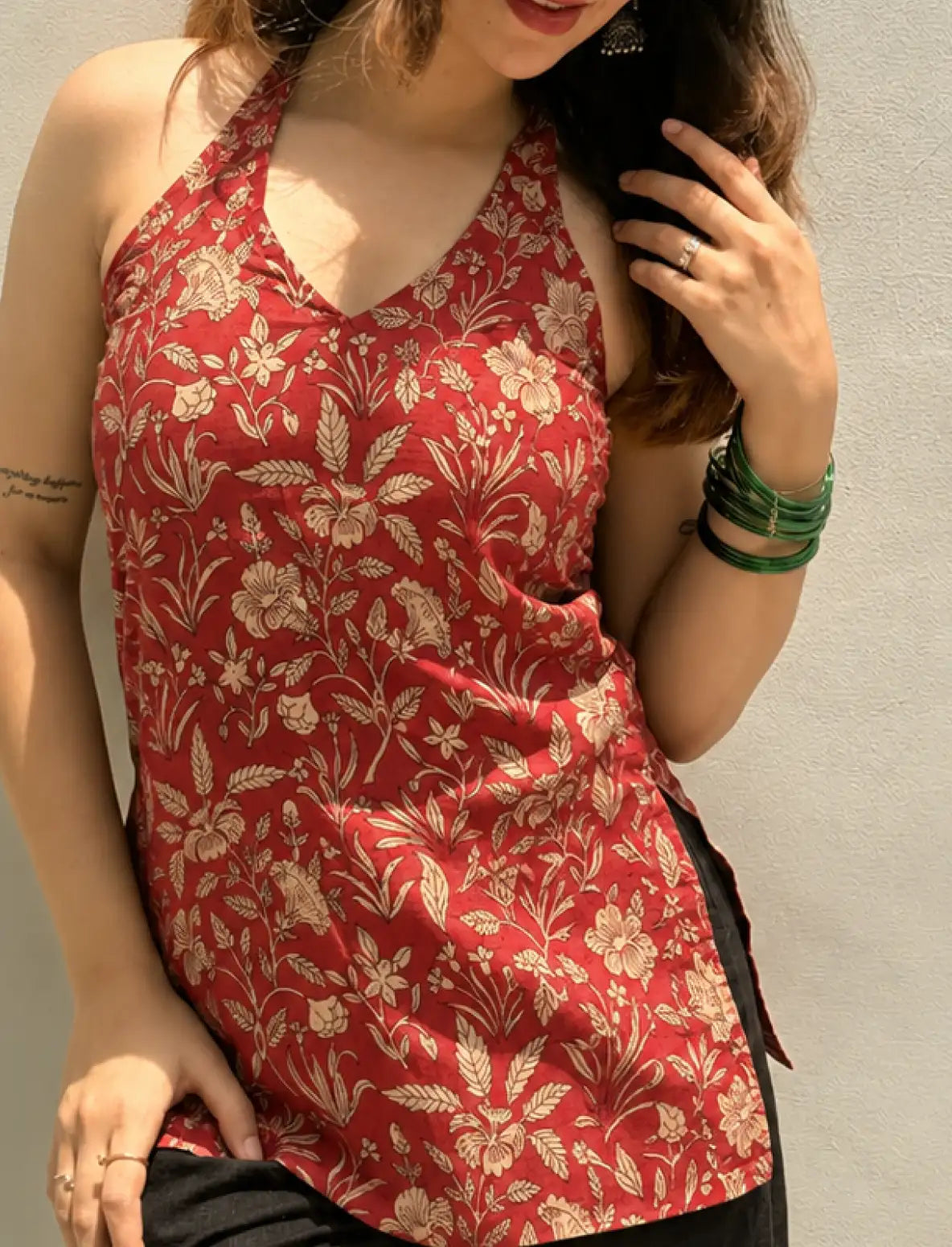 Charu Halter Neck Kurti