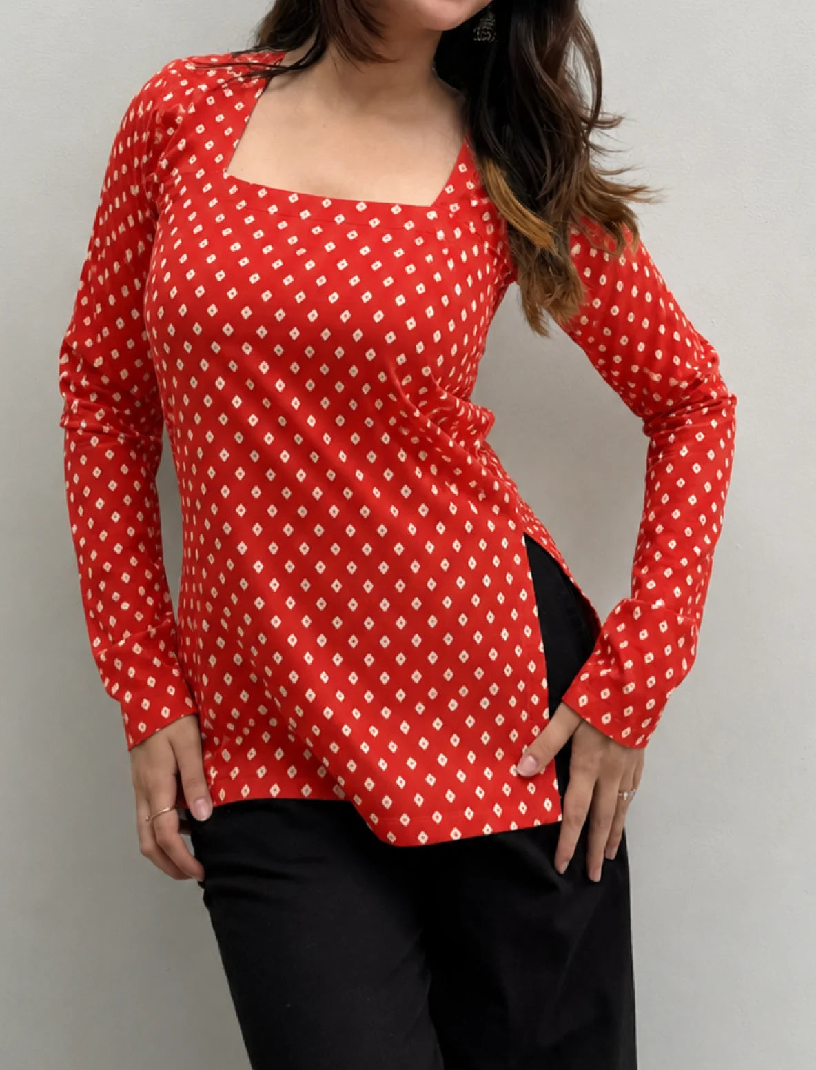 Eshika Square Neck Kurti