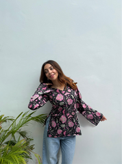 Noorpari Bell Sleeves Kurti by Evara