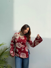 Puchka Pataka Bell Sleeves Kurti by Evara