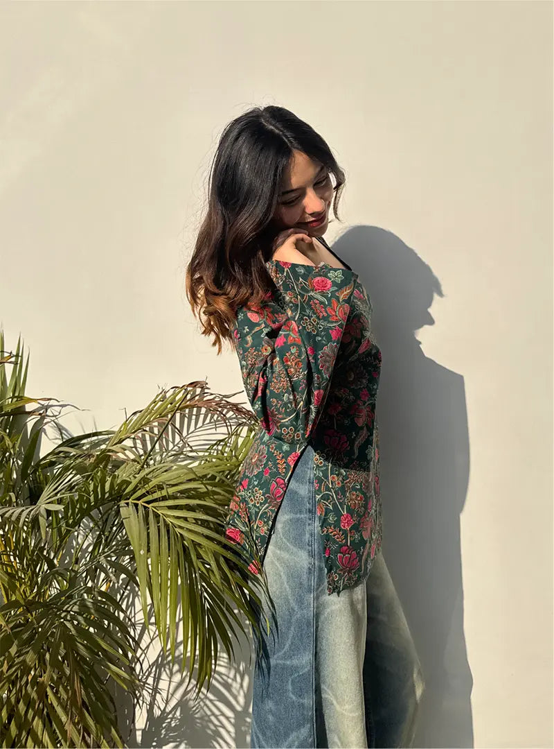 Mehbooba Bell Sleeves Kurti