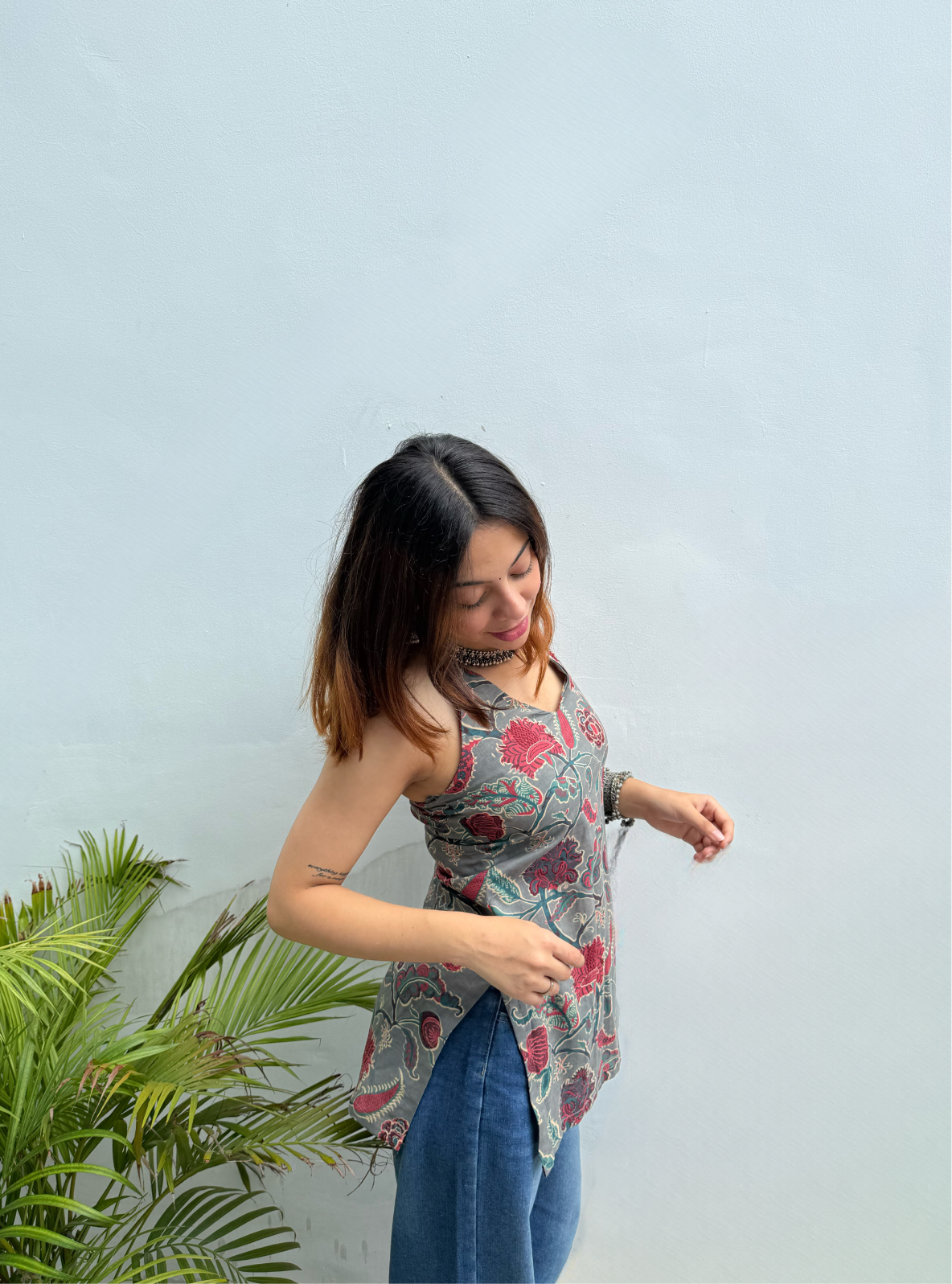 Kavya Halter Neck Kurti by Evara