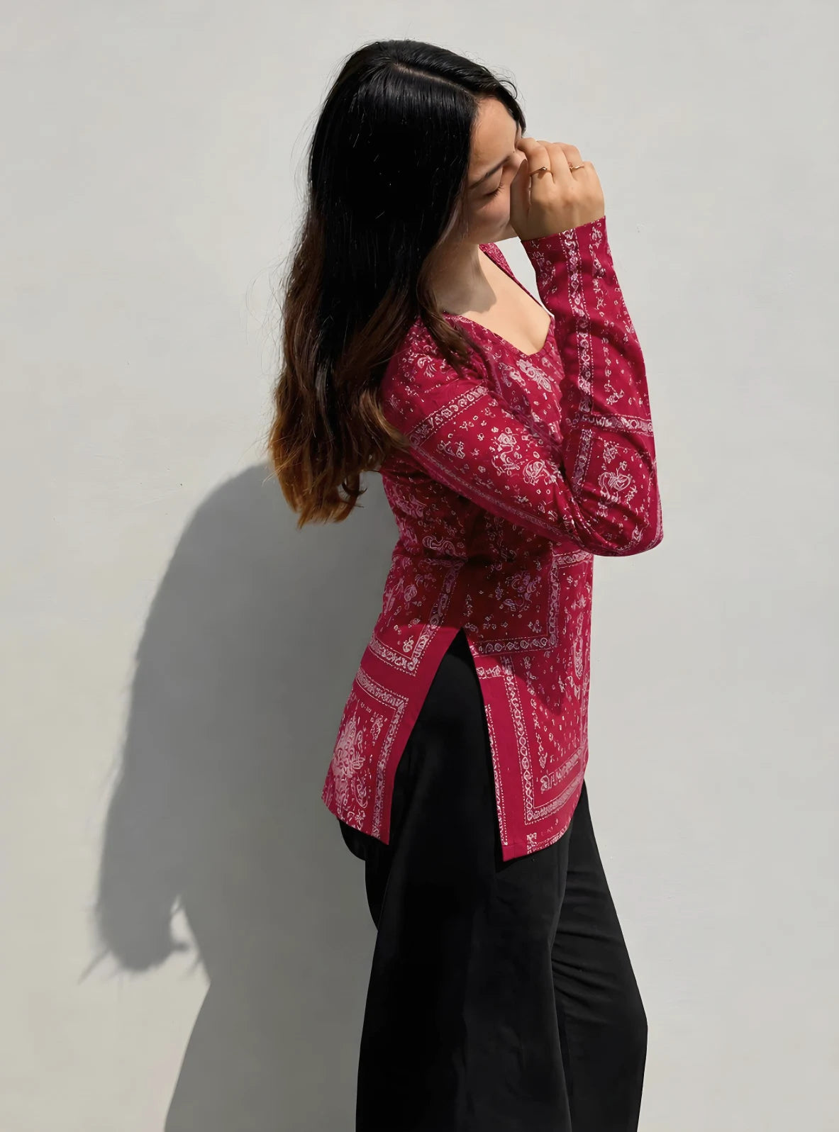 Mrunu Square Neck Kurti