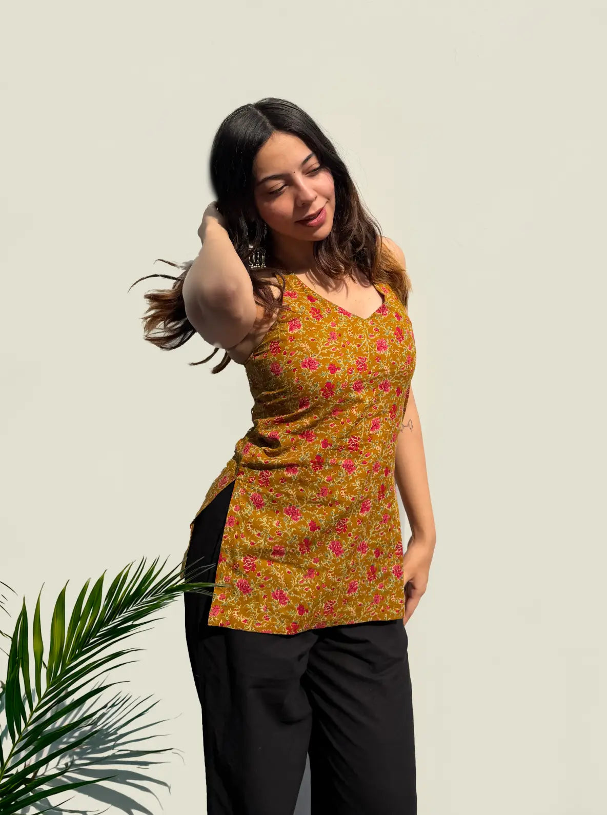 Sanya Halter Neck Kurti