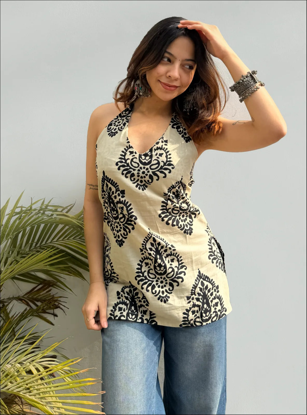 Apsara Halter Neck Kurti