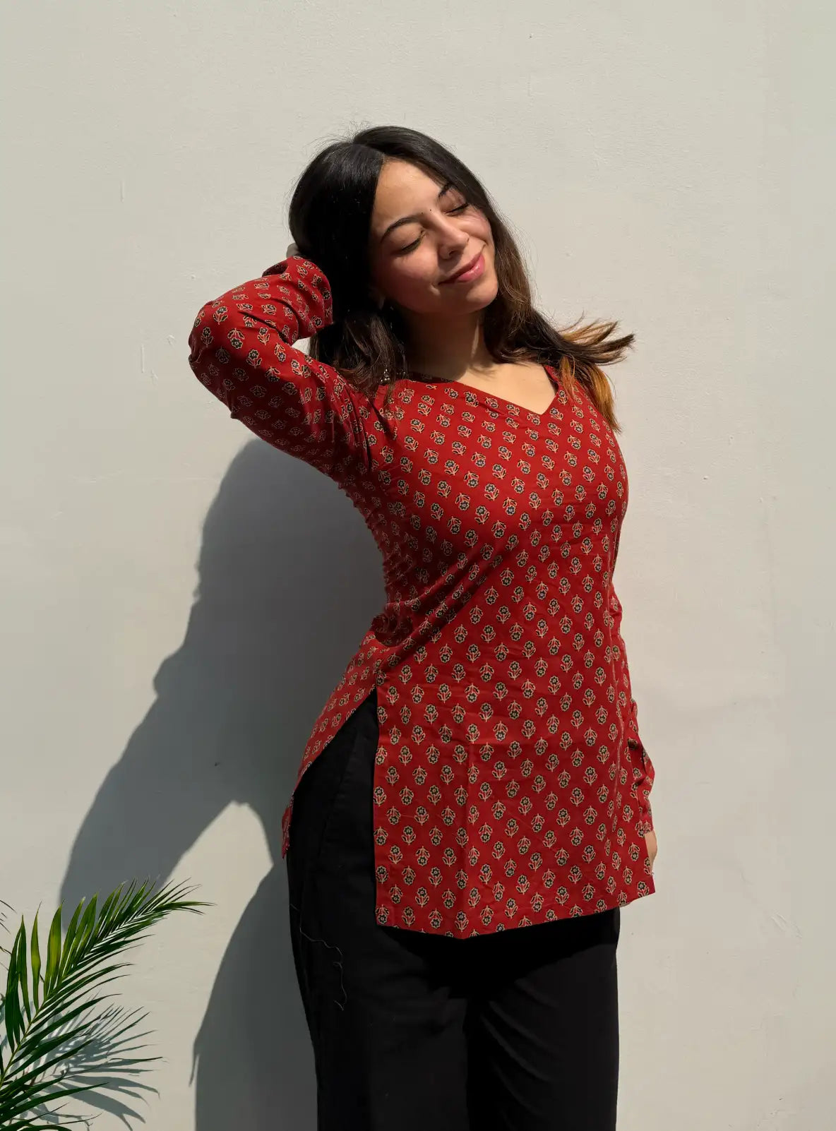 Nimra Straight Sleeves Kurti