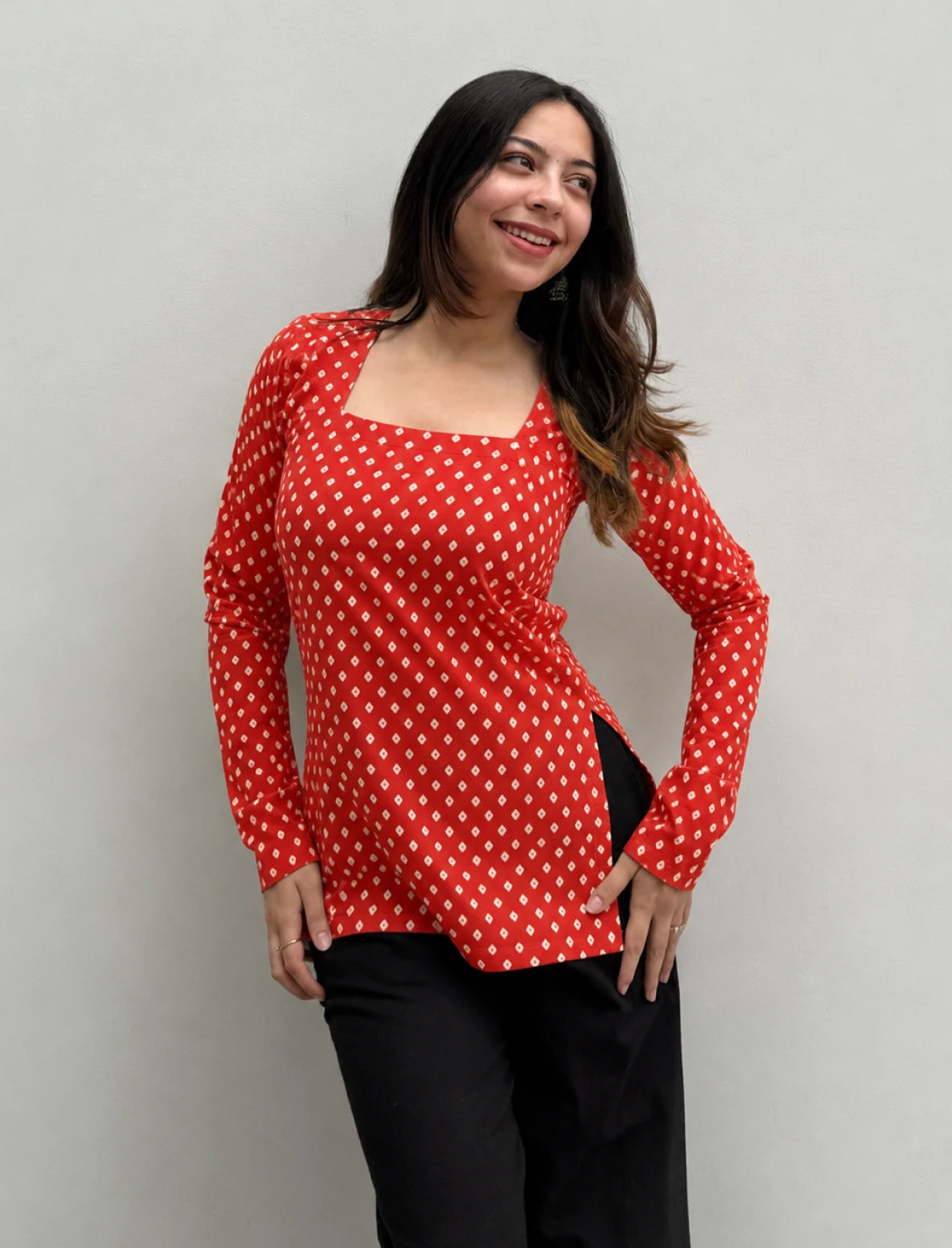 Eshika Square Neck Kurti